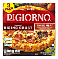 DiGiorno Rising Crust Frozen Pizzas, 3 Meat, 29.9 Oz, Pack Of 3 Pizzas 1 thumbnail image