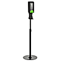 Alpine Automatic Gel Hand Sanitizer Dispenser With Floor Stand, Adjustable Height, 1200 mL, 55-1/2"H x 14-1/2"W x 14-1/2"D, Black 1 thumbnail image