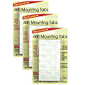 Miller Studio Removable Magic Mounts®, Tabs, 1/2" x 1/2", White, 480 Tabs Per Pack, Set Of 3 Packs