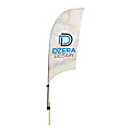 Custom Full-Color 8' Razor Sail Sign With Ground Spike, 1-Sided 1 thumbnail image