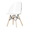 South Shore Annexe Eiffel Style Plastic Mid-Back Office Chair, Pure White 1 thumbnail image