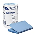 Interstate Interstate 2-Ply Blue Windshield Towels - 2 Ply - 9.50" x 10.25" - Blue - Paper - Absorbent, Moisture Resistant, Singlefold - 250 Per Pack - 2250 / Carton