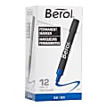 Faber Castell Berol By Eberhard Faber 3000 Chisel Tip Permanent Markers, Blue, Pack Of 12 1 thumbnail image