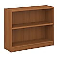 Bush Business Furniture Universal 30"H 2-Shelf Bookcase, Royal Oak, Standard Delivery
