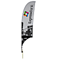 Custom Full-Color 15.5' Razor Sail Sign Flag With Ground Spike, 2-Sided 1 thumbnail image