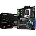 MSI X399 SLI PLUS Desktop Motherboard - AMD Chipset - Socket TR4 - 128 GB DDR4 SDRAM Maximum RAM - DIMM - 8 x Memory Slots - Gigabit Ethernet - 10 x USB 3.1 Port - 8 x SATA Interfaces 1 thumbnail image