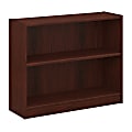 Bush Business Furniture Universal 30"H 2-Shelf Bookcase, Vogue Cherry, Standard Delivery