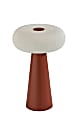 Adesso Ozzie LED Cordless Indoor/Outdoor Table Lamp, 11-1/4”H, White Shade/Reddish Brown Base 1 thumbnail image