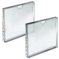 Azar Displays Block Sign Holder Frames, 5” x 5”, Clear, Pack Of 2 Frames 1 thumbnail image