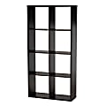 Baxton Studio 8-Cube Storage Shelf, 62-3/16”H x 31-1/8”W x 11-7/16”D, Dark Brown