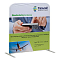 Custom Printed Step & Repeat Double-Sided Stretch Fabric Floor Display Kit, 4.5' W X 5' H 1 thumbnail image