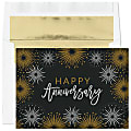 Custom Full-Color All Occasion Anniversary Cards And Foil Envelopes, 7-7/8" x 5-5/8", Anniversary Fireworks, Box Of 25 Cards 1 thumbnail image