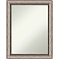 Amanti Art Non-Beveled Rectangle Framed Bathroom Wall Mirror, 28-1/4” x 22-1/4”, Lyla Ornate Silver 1 thumbnail image