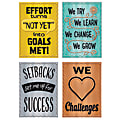 Trend ARGUS Posters, 13-5/16” x 19”, Metal Motivators, Pack Of 4 Posters