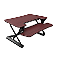 Loctek LX Sit-Stand Desk Riser, 36", Wood