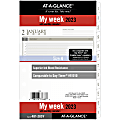 AT-A-GLANCE 2023 RY Weekly Monthly Planner Refill, Loose-Leaf, Desk Size, 5 1/2" x 8 1/2"