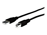 Comprehensive USB 2.0 A Male To B Male Cable 10ft. - Black 1 thumbnail image