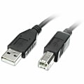 Comprehensive USB 2.0 A Male To B Male Cable 10ft. - Black 1 thumbnail image