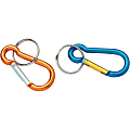 Baumgartens 2" Carabiner Key Ring - Aluminum - 1 Each - Assorted 1 thumbnail image
