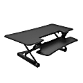 Loctek LX Sit-Stand Desk Riser, 48", Black 1 thumbnail image