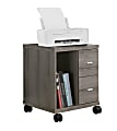 Monarch Specialties 18"D Vertical 2-Drawer Mobile Office Cabinet, Dark Taupe