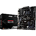 MSI B450-A PRO Desktop Motherboard - AMD B450 Chipset - Socket AM4 - ATX - 1 x Processor Support - 64GB DDR4 SDRAM Maximum RAM - 1.87 GHz, 2.13 GHz, 2.40 GHz, 2.67 GHz, 2.67 GHz O.C., 2.80 GHz O.C., 2.93 GHz O.C., 3 GHz O.C., 3.07 GHz O.C., 3.20 GHz O.C. 1 thumbnail image