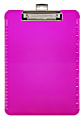 Office Depot® Brand Plastic Clipboard, 8 1/2" x 11", Neon Pink
