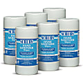 SCRUBS Hand Sanitizer Wipes - Blue, White - Abrasive, Non-scratching, Textured, Anti-bacterial - For Hand - 85 Per Canister - 6 / Carton SCRUBS Hand Sanitizer Wipes - Blue, White - Abrasive, Non-scratching, Textured, Anti-bacterial - For Hand - 85 Per Canister - 6 / Carton