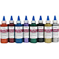 Handy Art Glitter Glue, 4 Oz, Assorted Colors, Set Of 8 Glue Bottles