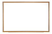 Ghent Magnetic Dry-Erase Whiteboard, 48 1/2" x 48 1/2", Natural Wood Frame With Oak Finish