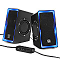 GOgroove SonaVERSE 2.0 Speaker System - 7 W RMS - Black - Desktop - 120 Hz to 20 kHz - USB 1 thumbnail image
