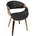 LumiSource Symphony Chair, Black/Walnut 1 thumbnail image