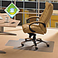 EcoTex Evolutionmat Polymer Chair Mat For Hard Floors, 36" x 48", Green Tint
