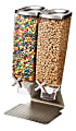Rosseto Serving Solutions EZ-PRO™ Dry Food Dispensers, Dual Container, Tabletop Stand, 256 Oz, Stainless 1 thumbnail image