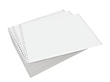 Domtar Continuous Form Paper, Unperforated, 14 7/8" x 11", 20 Lb, Blank White, Carton Of 2,300 Forms 1 thumbnail image
