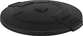 Suncast Commercial Utility Trash Can Lid, 55 Gallon, Black