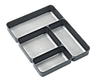 MadeSmart Junk Drawer Organizer, 14" x 11" x 2", Granite Silver 1 thumbnail image