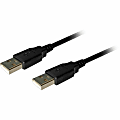 Comprehensive USB 2.0 A to A Cable 10ft - 10 ft USB Data Transfer Cable - First End: 1 x Type A Male USB - Second End: 1 x Type A Male USB - 480 Mbit/s - 28 AWG - Black