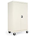 Alera® Mobile Computer Cabinet, 66"H x 36"W x 24"D, Putty 1 thumbnail image