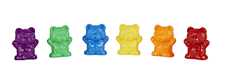 Office Depot® Brand Math Manipulative Bear Counters, Pre-K, Assorted Colors, 102 Pieces 1 thumbnail image