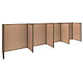 Bush Business Furniture ProPanels 4-Person Open Cubicle Office, 67"H x 249 5/8"W x 76 1/8"D, Harvest Tan, Standard Delivery Service 1 thumbnail image