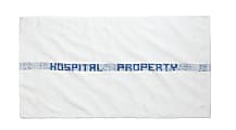 Medline Hospital/VA Property Cotton Terry Bath Towels, 20" x 40", 5 Lb, White, Pack Of 12 1 thumbnail image