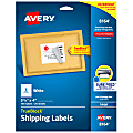Avery® TrueBlock® Permanent Inkjet Shipping Labels, 8164, 3 1/3" x 4", White, Pack Of 150 1 thumbnail image