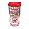 Tervis Game Of Thrones Tumbler With Lid, Mother Of Dragons, 16 Oz, Clear