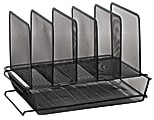 OfficeMax® Brand Mesh Stacking Desk Sorter, Black 1 thumbnail image