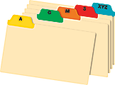 Office Depot® Brand A-Z Poly Index Card Guide Set, 4" x 6", Multicolor, Set Of 25 Cards 1 thumbnail image