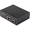 StarTech.com Industrial Fiber to Ethernet Media Converter - 1Gbps SFP to RJ45/CAT6 - SM/MM Fiber to Copper Gigabit Network IP-30 12V Input - Fiber to Ethernet Media Converter extends networks & converts optical fiber to RJ45 Copper/CAT6