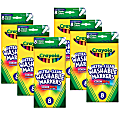 Crayola Washable Formula Markers, Fine Tip, Classic Colors, 8 Per Box, Set Of 6 Boxes 1 thumbnail image