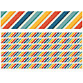Eureka School Deco Trim, Adventurer Stripes, 37’ Per Pack, Set Of 6 Packs