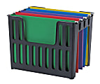 OfficeMax Plastic File Holder, Black